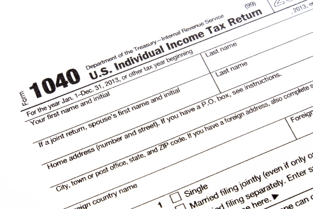 U.S. income tax form